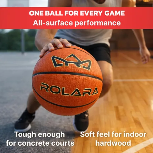 Vista 4 de Balón de baloncesto profesional aprobado por la NFHS de cuero compuesto japonés con vejiga de butilo para una retención de aire superior, pelota