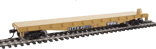 Vista 8 de Walthers Trainline Flatcar-Ready to Run-Atchison, Topeka & Santa Fe #88985 (rojo, blanco) 931-1605 HO Scale Model Railroad - Modelo de carga