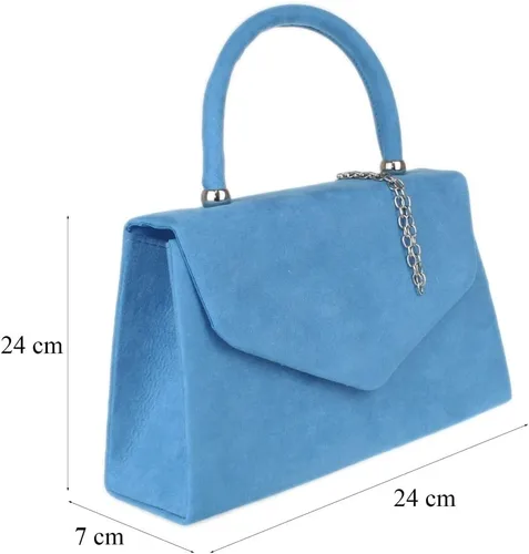 Vista 2 de Girly HandBags Bolso de mano de ante sintético para mujer