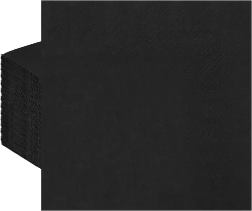 Vista 15 de 50 servilletas de cóctel de 3 capas de color azul bebé, servilletas de postre, servilletas de papel desechables para bodas, fiestas de cumpleaños