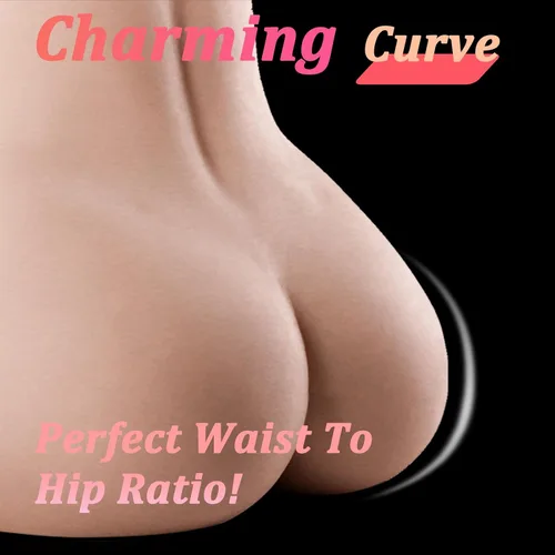 Vista 4 de Muñeca sexual de 20 libras, masturbador masculino, juguetes sexuales realistas para hombres, cuerpo femenino, torso de cadera, coño con vagina, sexo