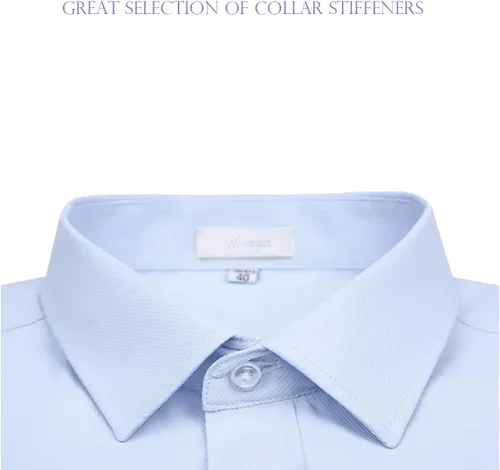 Vista 4 de 200 soportes de cuello de plástico para camisa de vestir para hombre, 3 tamaños
