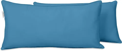 Vista 85 de Funda de almohada lumbar de tela de poliéster para interiores y exteriores, impermeable, rectangular, para todo tipo de clima, para muebles
