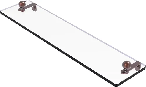 Vista 40 de Allied Brass PR-1/22-ORB Pr - Estante de vidrio con bordes biselados de 1 pulgada, 22 pulgadas, bronce aceitado