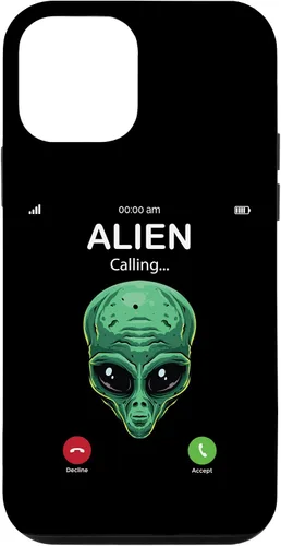 Vista 12 de iPhone 14 Alien Is Calling Funny Alien Humor OVNI Prank Teléfono Call Case