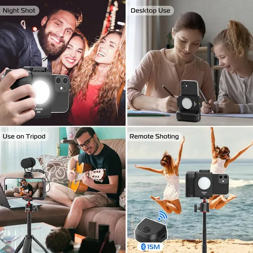 Vista 7 de ULANZI VL49 RGB Video Light + ULANZI CG02 - Mango de obturador de cámara para smartphone sin graduación