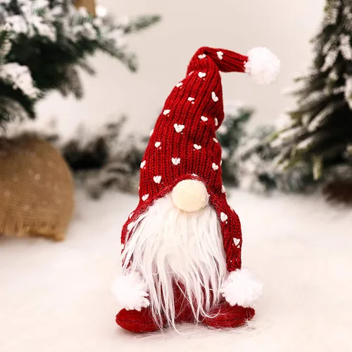 Vista 4 de Adorno de Elfo de Navidad, Adornos de Navidad, Regalos para el Día de Acción de Gracias, Gnomos Suecos de Felpa, Nisse, Tomte, Figuritas de Muñeca