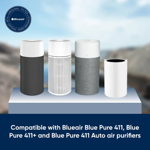 Vista 2 de BLUEAIR Blue Pure 411 Auto, 411, 411+ - Filtro de repuesto original, partículas y carbón activado, compatible con purificadores de aire Blue Pure