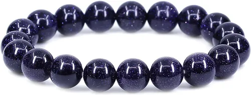 Vista 46 de Amandastone Pulsera elástica de cuentas redondas de 0.394 in con piedras preciosas naturales de 7 pulgadas Bloodstone africano