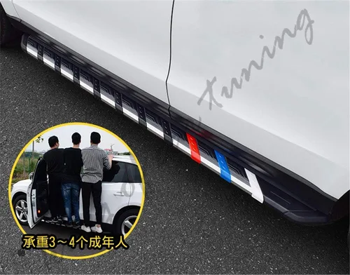 Vista 6 de Estribos de aluminio Estribos laterales Barras Nerf para Nissan X-Trail Rogue 2014-2019