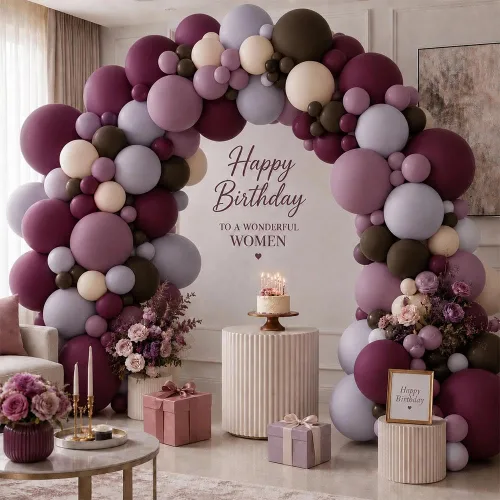 Vista 9 de Kit de arco de globos color naranja quemado burdeos, guirnalda de globos de otoño retro boho con crema dorada metálica para otoño, cosecha, Acción
