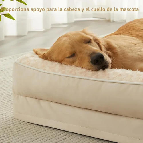 Vista 2 de BFPETHOME - Camas ortopédicas para perros grandes - Sofá para perros impermeable con funda extraíble y lavable, cama grande para mascotas con forro