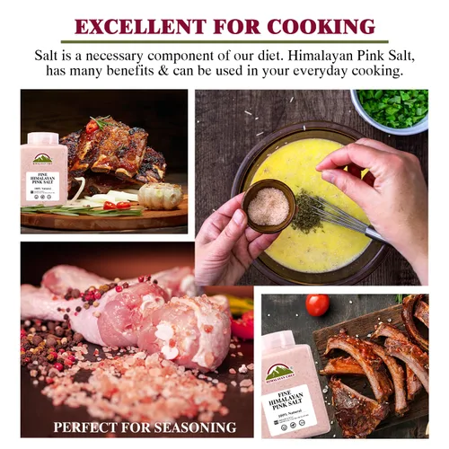 Vista 7 de Himalayan Chef Pink Salt - Tarro de plástico de grano fino, 5 libras de OMG y sin gluten