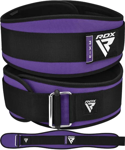 Vista 10 de Cinturón de Levantamiento de Pesas RDX AUTO LOCK, 16.5 cm de Soporte Posterior Acolchado, Para Hombres y Mujeres, Gimnasio, Fitness, Entrenamiento