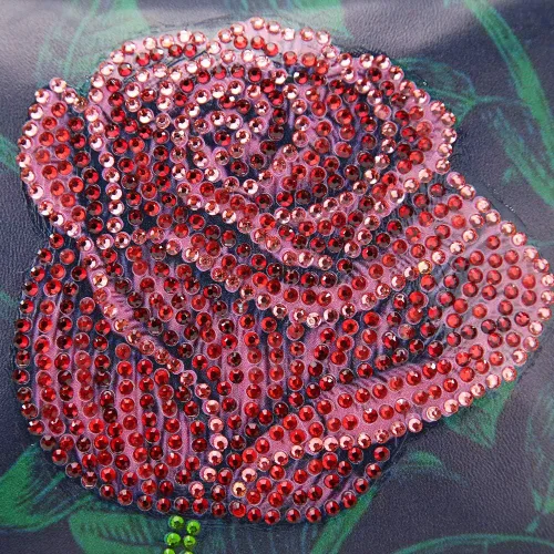 Vista 6 de Kits de pintura de diamantes para niños y adultos, bolso cruzado con cadena 5D con diamantes de imitación de punto de cruz, manualidades