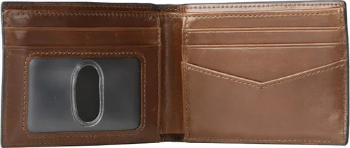 Vista 4 de Fossil Mens Ryan Leather RFID-Blocking Slim Minimalist Bifold Front Pocket Wallet