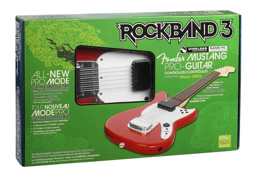Vista 8 de Rock Band 3 Wireless Fender Mustang PRO-Guitar Controller for Xbox 360