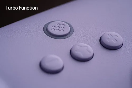 Vista 4 de 8Bitdo Ultimate C Wired Controller with Trobo Function and Rumble Vibration for PC Windows, Android, Steam Deck & Raspberry Pi (Lilac Purple)