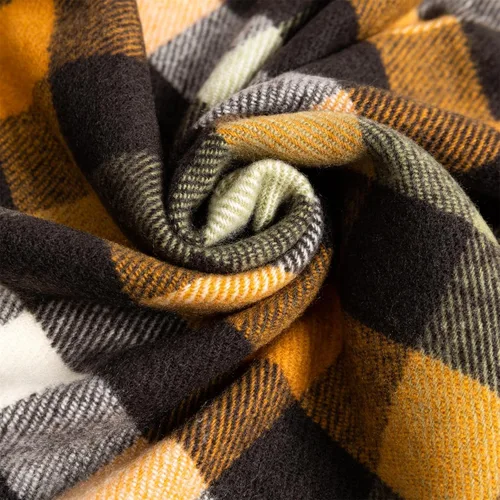 Vista 3 de AUSEKALY Bufanda para hombre y mujer, bufanda de cuello de cachemira, bufanda de invierno a cuadros, bufanda de otoño más suave, clásica, cálida