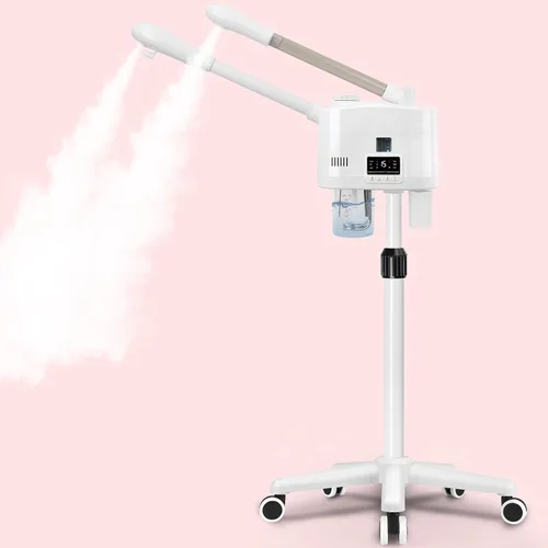Vista 9 de Vaporizador Facial Profesional con Más Vapor para Limpieza Profunda e Hidratación, Vaporizador para Esteticistas sobre Ruedas con Configuración