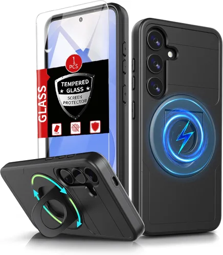 Vista 39 de Funda para Samsung Galaxy S21 FE con 2 protectores de pantalla de vidrio templado, funda con función atril para Samsung Galaxy S21FE con cubierta
