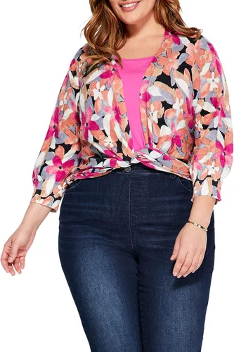 Vista 3 de NIC+ZOE Cárdigan de 4 vías Glowing Petals para mujer