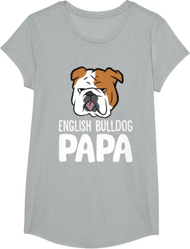 Vista 89 de Camiseta divertida de Bulldog Inglés para papá dueño de perro, Negro
