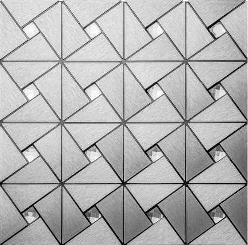 Vista 23 de DICOFUN 1 hoja de azulejo adhesivo de mármol gris para salpicaduras, azulejos de metal mixto con astillas plateadas para cocina y baño, adhesivo