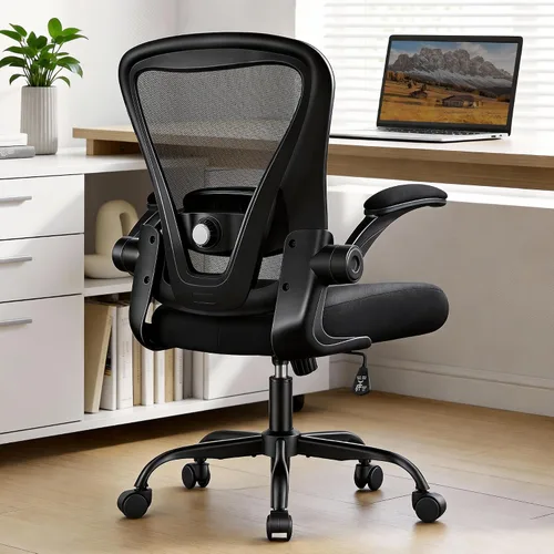 Vista 8 de Office Chair, Ergonomic Computer Desk Chair with 3D Headrest Comfy Home Office Desk Chair with Adjustable Lumbar Support & Flip-up Armrests
