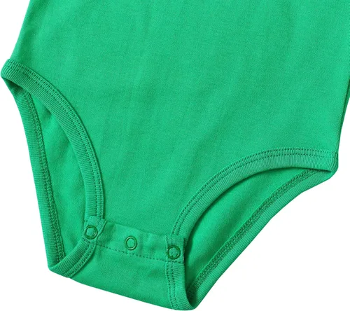 Vista 4 de ROMPERINBOX Mameluco unisex para recién nacido con rayas en contraste