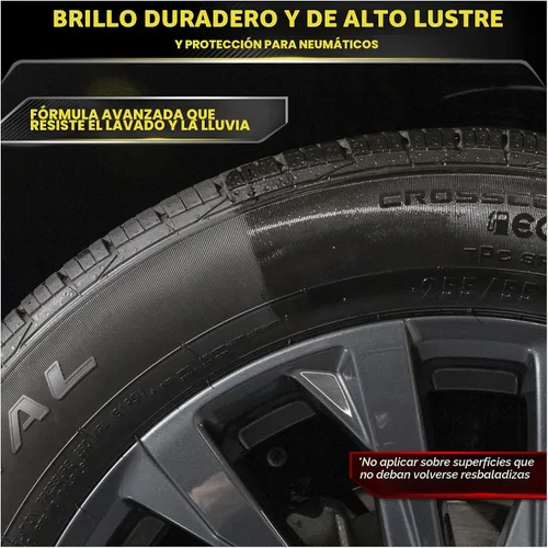 Vista 2 de Meguiar Endurance - Gel para neumáticos, el apósito de neumáticos protege y brilla los neumáticos de automóvil, botella de 16 onzas
