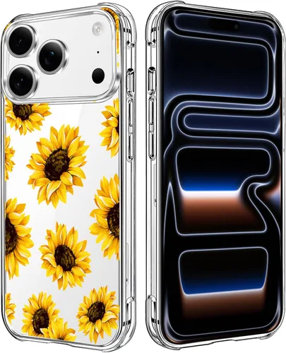 Vista 23 de Funda transparente de girasol compatible con iPhone SE 2022 SE 2020 7 8, funda trasera floral para niñas y mujeres, funda protectora transparente