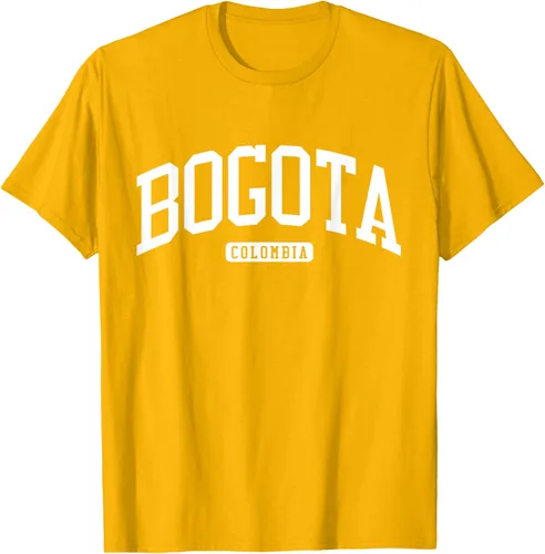 Vista 55 de Camiseta estilo universitario de Bogotá Colombia, Negro