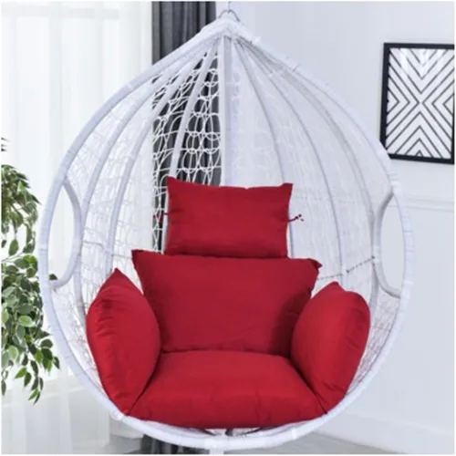 Vista 10 de ZTGL Cojines para silla de huevo, cojín para silla de huevo, cojín grueso para interiores y exteriores, para patio, jardín, color negro