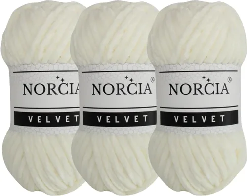 Vista 20 de Hilo de Terciopelo Suave Chenille para Ganchillo Super Voluminoso (100g-3.50oz) (68m-74.3 yds) Hilo para Manta de Bebé para Tejer Amigurumi Hilo