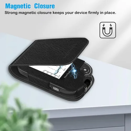 Vista 4 de Funda protectora de piel sintética para Freestyle Libre 3 2 / Libre Reader, ligera, a prueba de golpes, funda de transporte para diabéticos con clip
