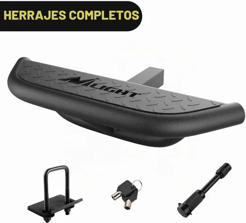 Vista 4 de Nilight Paso de enganche con receptor de enganche de 2 pulgadas, protector de parachoques trasero compatible con automóviles, camiones, vehículos
