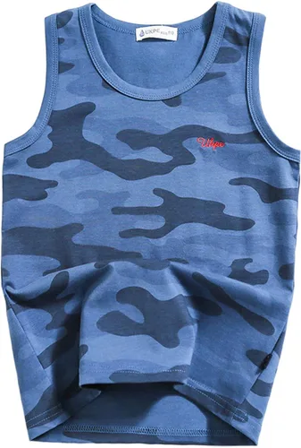 Vista 17 de Camisetas sin mangas de algodón suave para niños pequeños, paquete de 3