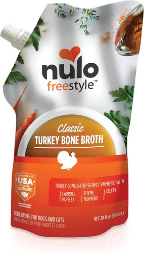 Vista 14 de Nulo Freestyle Caldo de Hueso, Complemento Premium para Comida de Perros y Gatos, con Colágeno y Sulfato de Condroitina para Ayudar a Mejorar