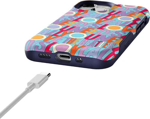 Vista 8 de Funda Casely para iPhone 13 Mini Todo lo que necesitas es amor Beatles Compatible con MagSafe Diseño de funda protectora audaz