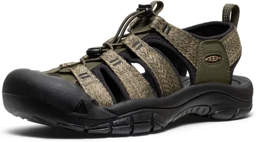 Vista 38 de KEEN Newport H2 Sandalias de punta cerrada para hombre Aleación/oro crema
