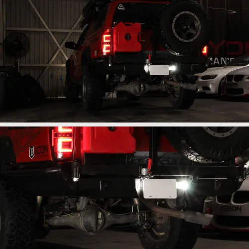 Vista 9 de VIPMOTOZ Luz LED completa para placa de matrícula para Toyota Tacoma 2016-2023 y camioneta Tundra 2014-2021, 6000K blanco diamante, 2 piezas