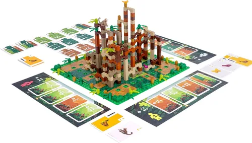 Vista 8 de Dotted Games Monkey Palace: Un Juego de Mesa de Lego - ¡Construye Tu Camino a la Victoria Ladrillo por Ladrillo! Divertido Juego Familiar
