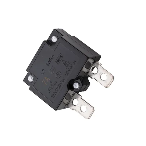 Vista 2 de weelye 2 unids 7A 125/250Vac 50Vdc relé de reinicio automático interruptor térmico disyuntor protector de sobrecarga de corriente para niños montar