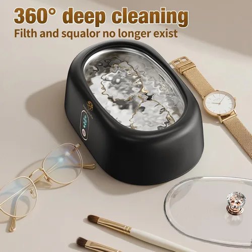 Vista 4 de CrystalLifePlus - Limpiador ultrasónico de joyería de 45 KHz para anillos, anteojos, relojes, diamante, dentadura, Invisalign, máquina limpiadora