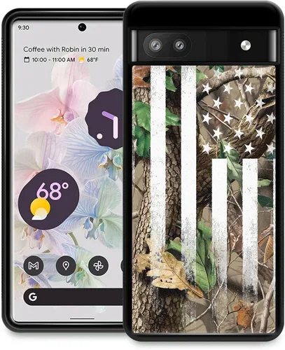 Vista 64 de CARLOCA Funda compatible con Google Pixel 6, diseño gráfico de moda a prueba de golpes, protección antiarañazos y caídas, Google Pixel 6 en blanco
