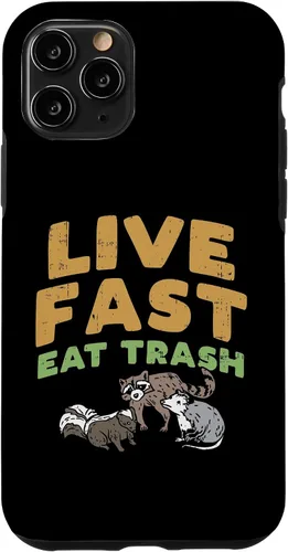 Vista 27 de iPhone 16 Fast Live Eat Trash Raccoon Opossum Skunk Street Cats Gift Case