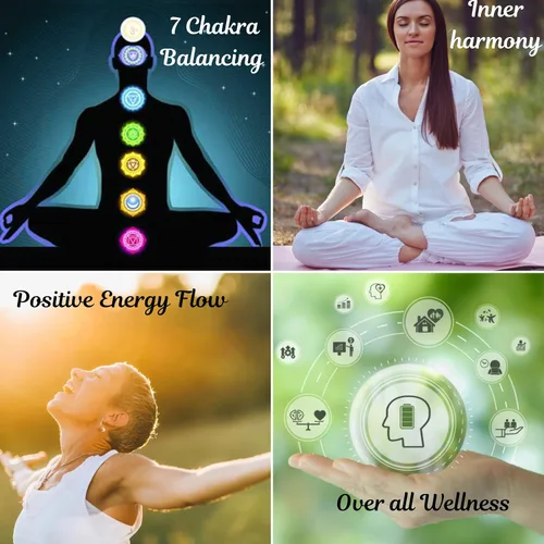 Vista 2 de Juego de 10 cristales curativos Jet Chakra Juego de 10 piedras pulidas para el equilibrio de chakras, cristales y piedras curativas para terapia