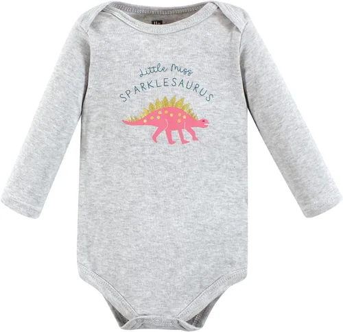 Vista 123 de Hudson Baby baby-boys Cotton Long-sleeve Bodysuits 5-pack