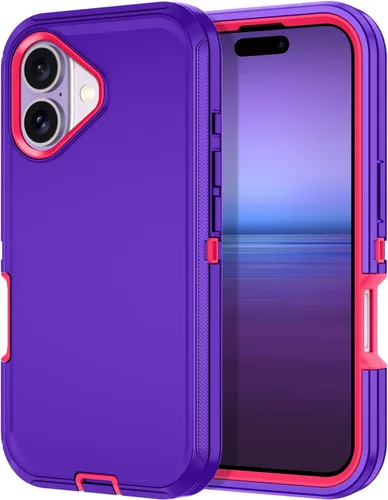 Vista 18 de I-HONVA Funda para iPhone 17 a prueba de golpes, a prueba de polvo y caídas, 3 capas de protección de cuerpo completo [sin protector de pantalla]